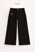 red cherry blossom jeans